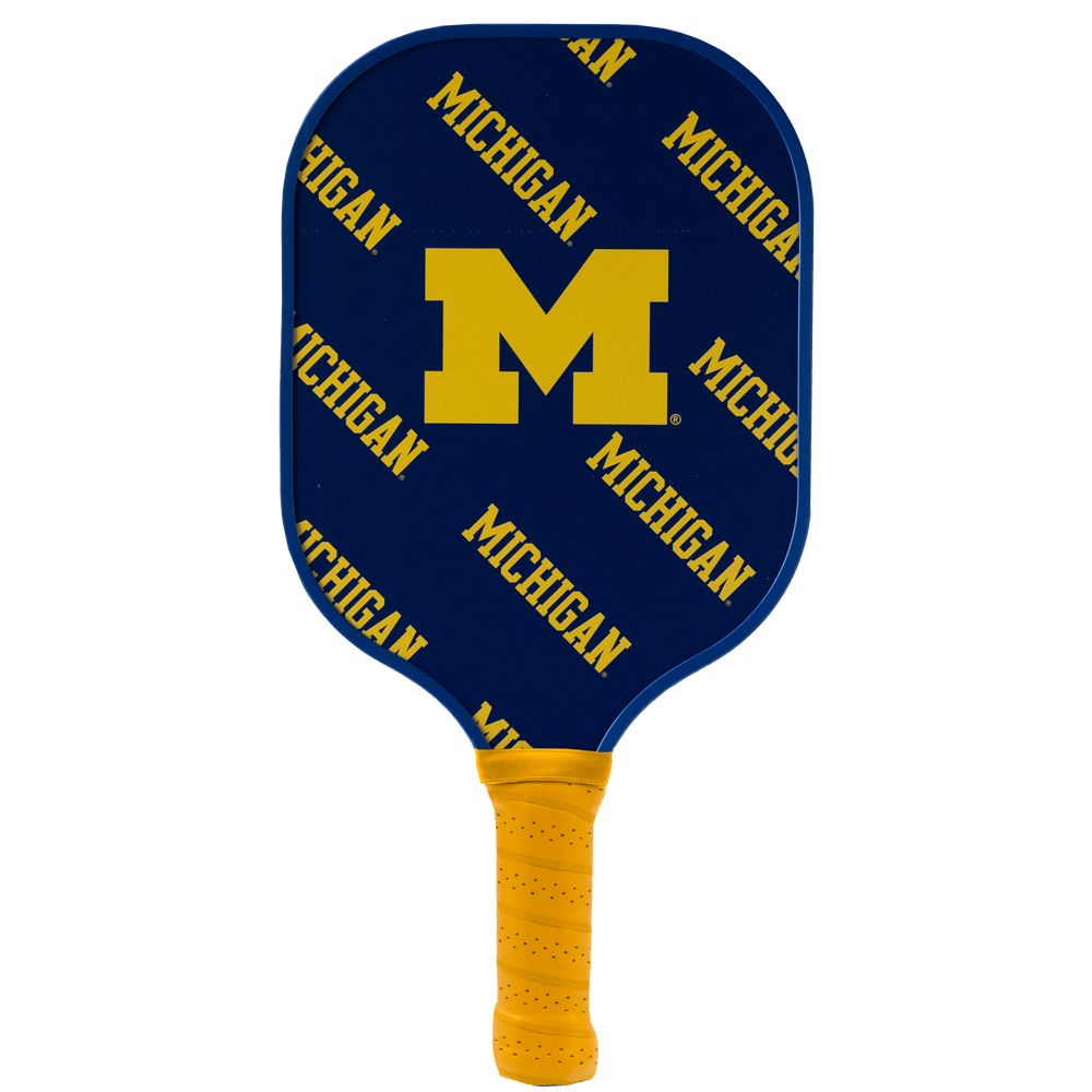 Michigan Wolverines Pickleball Paddle | Carbon Fiber Face | 12mm Core - Club Rehab