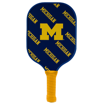 Michigan Wolverines Pickleball Paddle | Carbon Fiber Face | 12mm Core - Club Rehab