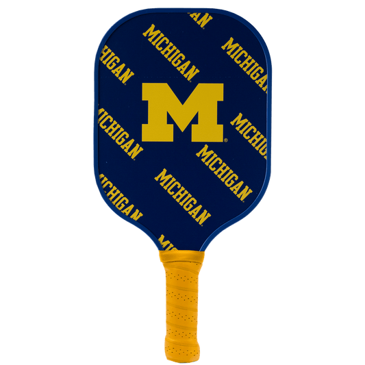 Michigan Wolverines Pickleball Paddle | Carbon Fiber Face | 12mm Core - Club Rehab
