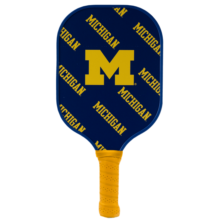 Michigan Wolverines Pickleball Paddle | Carbon Fiber Face | 12mm Core - Club Rehab