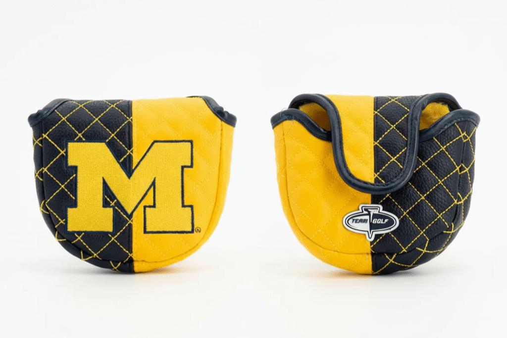 Michigan Wolverines Split Quilted Mallet Putter Headcover - golf headcover product images