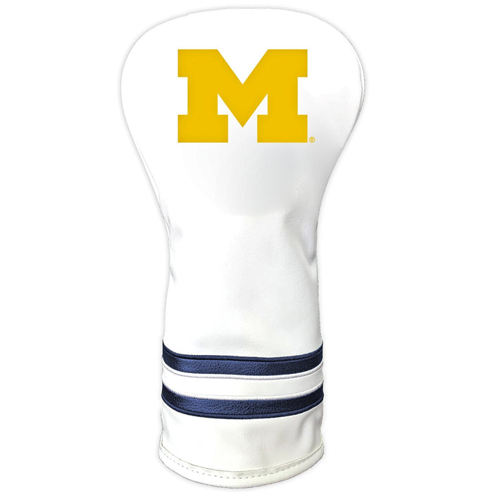 Michigan Wolverines Vintage Golf Headcovers – White - Club Rehab