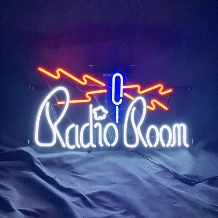 Microphone Radio Room Neon Light Sign - Club Rehab