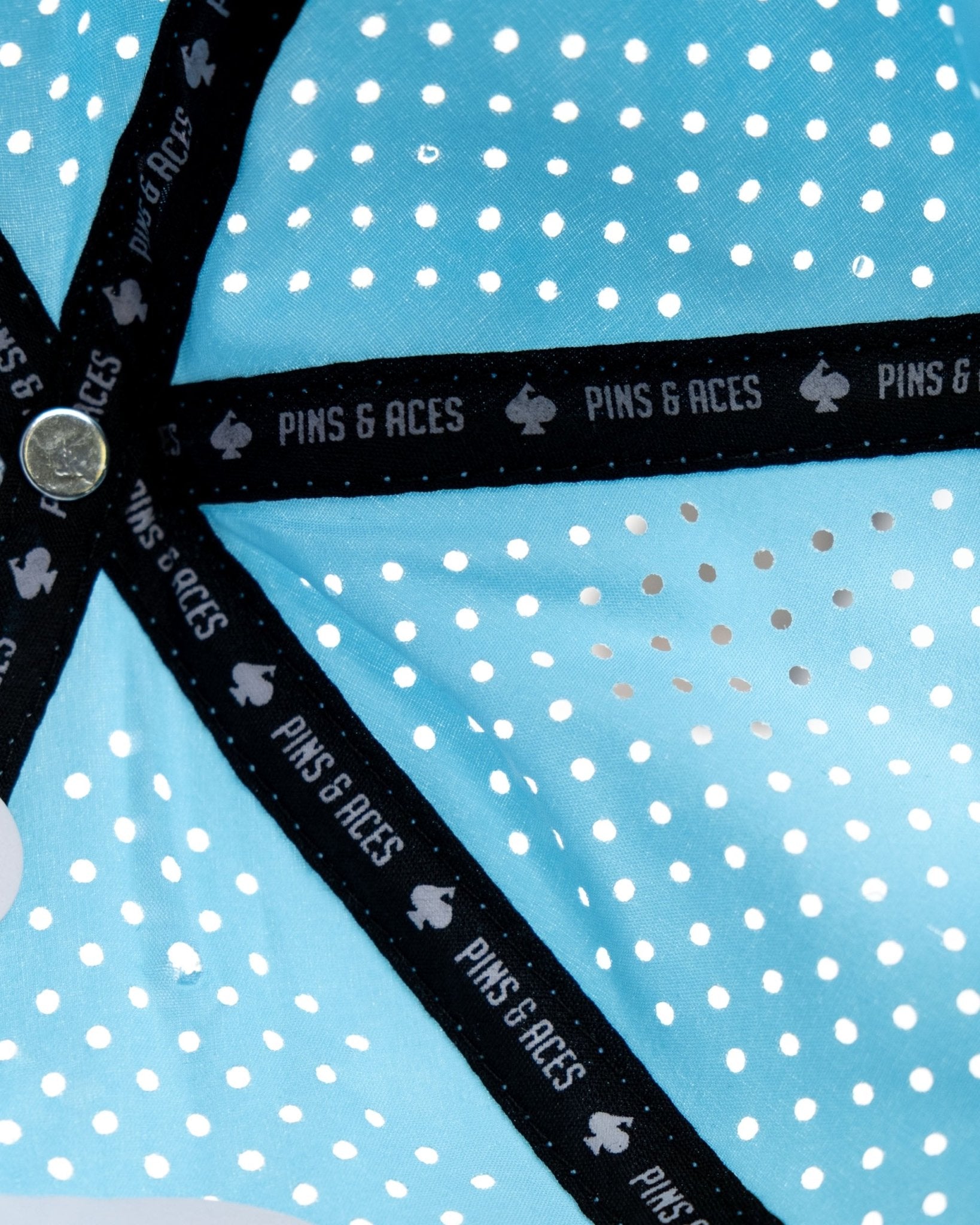 Middle Finger Baby Blue - Perforated Rope Hat - Club Rehab