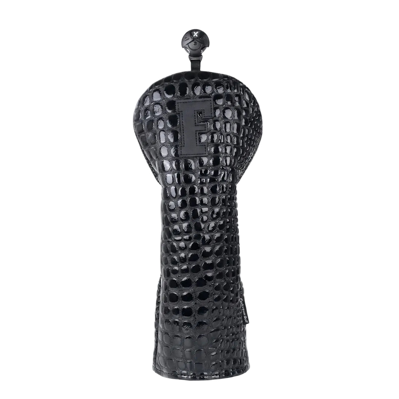 Midnight black Crocodile fairway golf head head cover