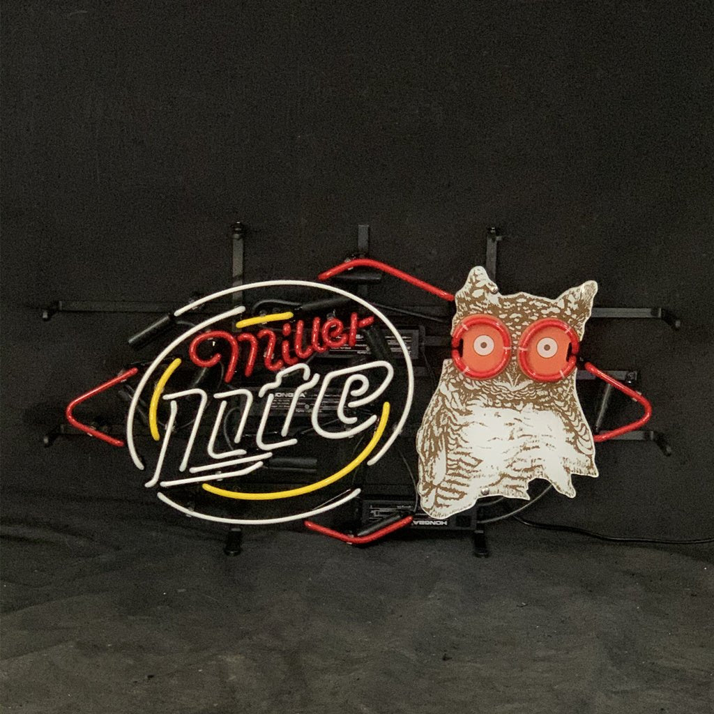 Miller Lite Hooters Neon Light Signs - Club Rehab