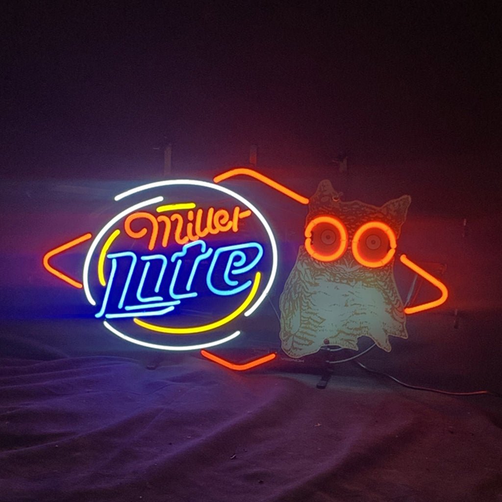 Miller Lite Hooters Neon Light Signs - Club Rehab