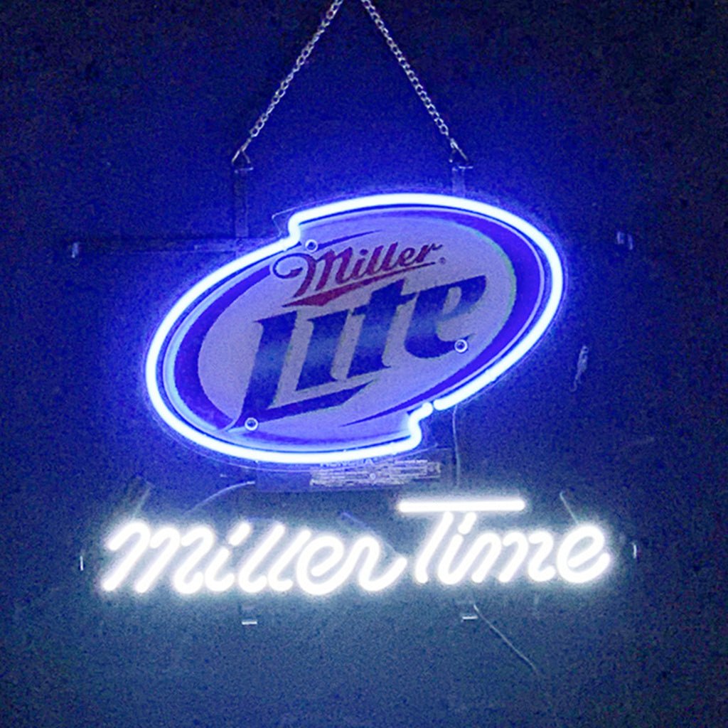 Miller Lite Miller Time Neon Light Signs - Club Rehab
