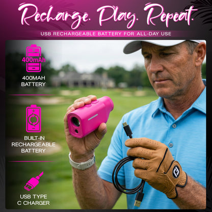 MINI+ Golf Rangefinder | Flamingo Pink - Club Rehab