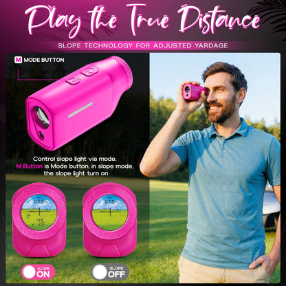 MINI+ Golf Rangefinder | Flamingo Pink - Club Rehab