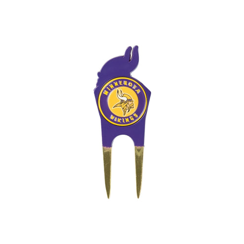 Minnesota Vikings divot tool: reverse · round marker