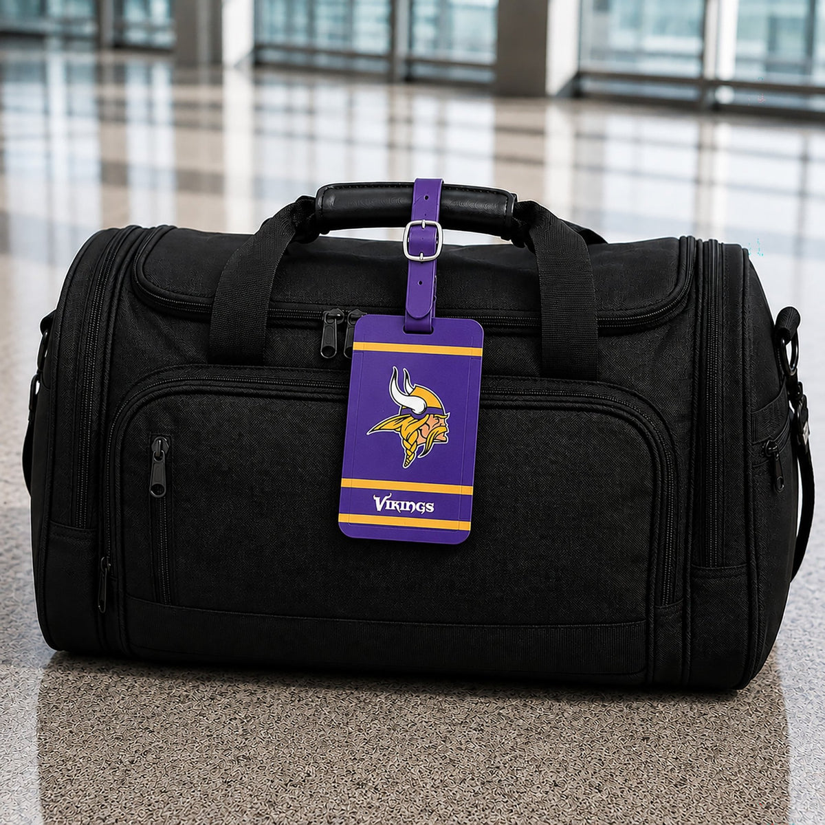 Minnesota Vikings plastic golf bag tag by Team Golf, product photo 5