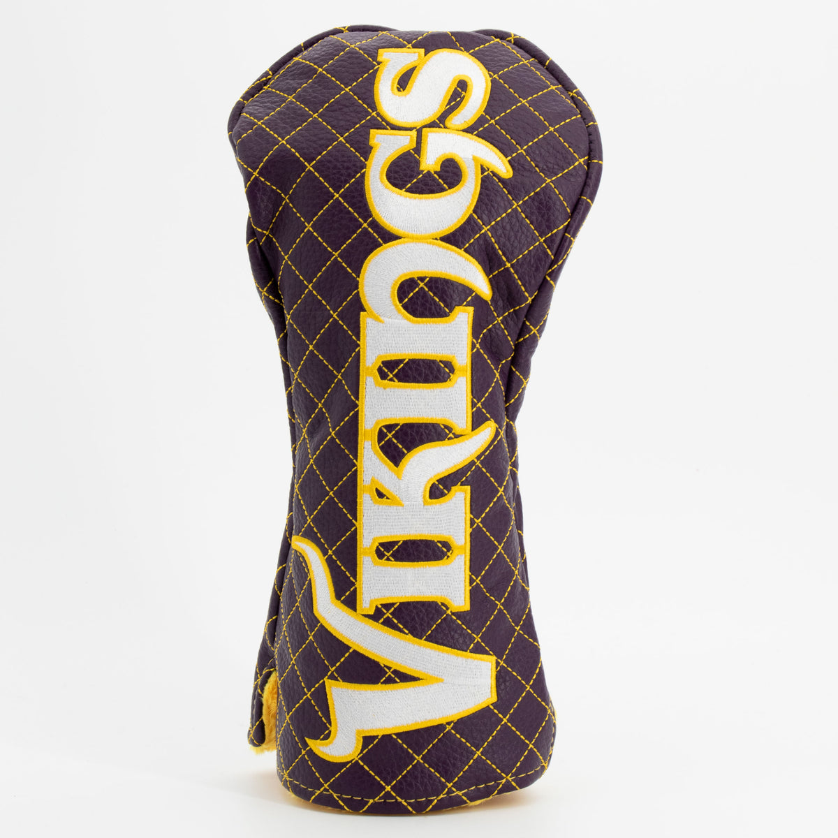 Minnesota Vikings Solid Driver quilted headcover, front view