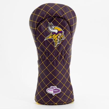 Minnesota Vikings Solid Fairway quilted headcover, back view