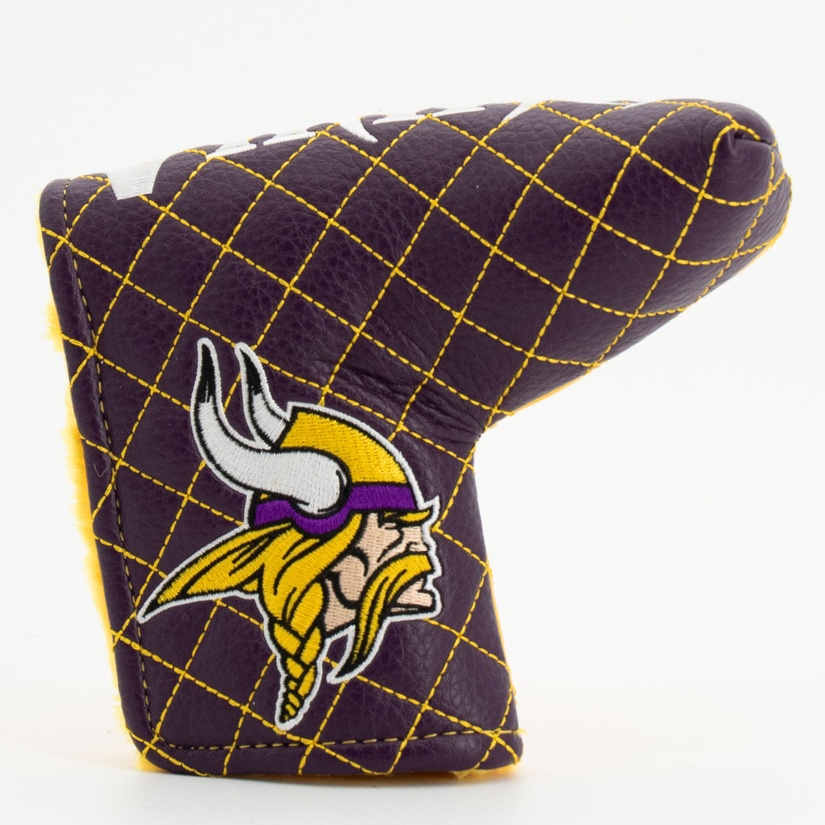 Minnesota Vikings Split Blade Putter quilted headcover, front view