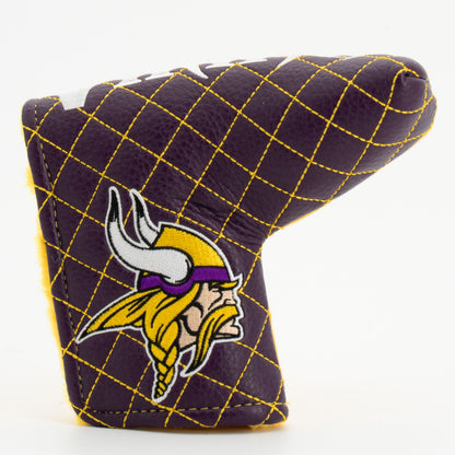 Minnesota Vikings Split Blade Putter quilted headcover, front view
