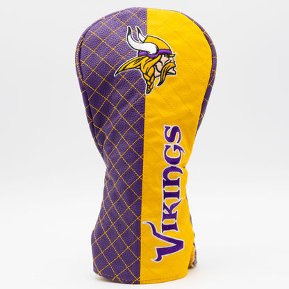 Minnesota Vikings Split Driver quilted headcover, front view