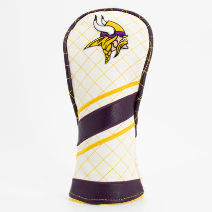 Minnesota Vikings Striped Fairway quilted headcover, front view