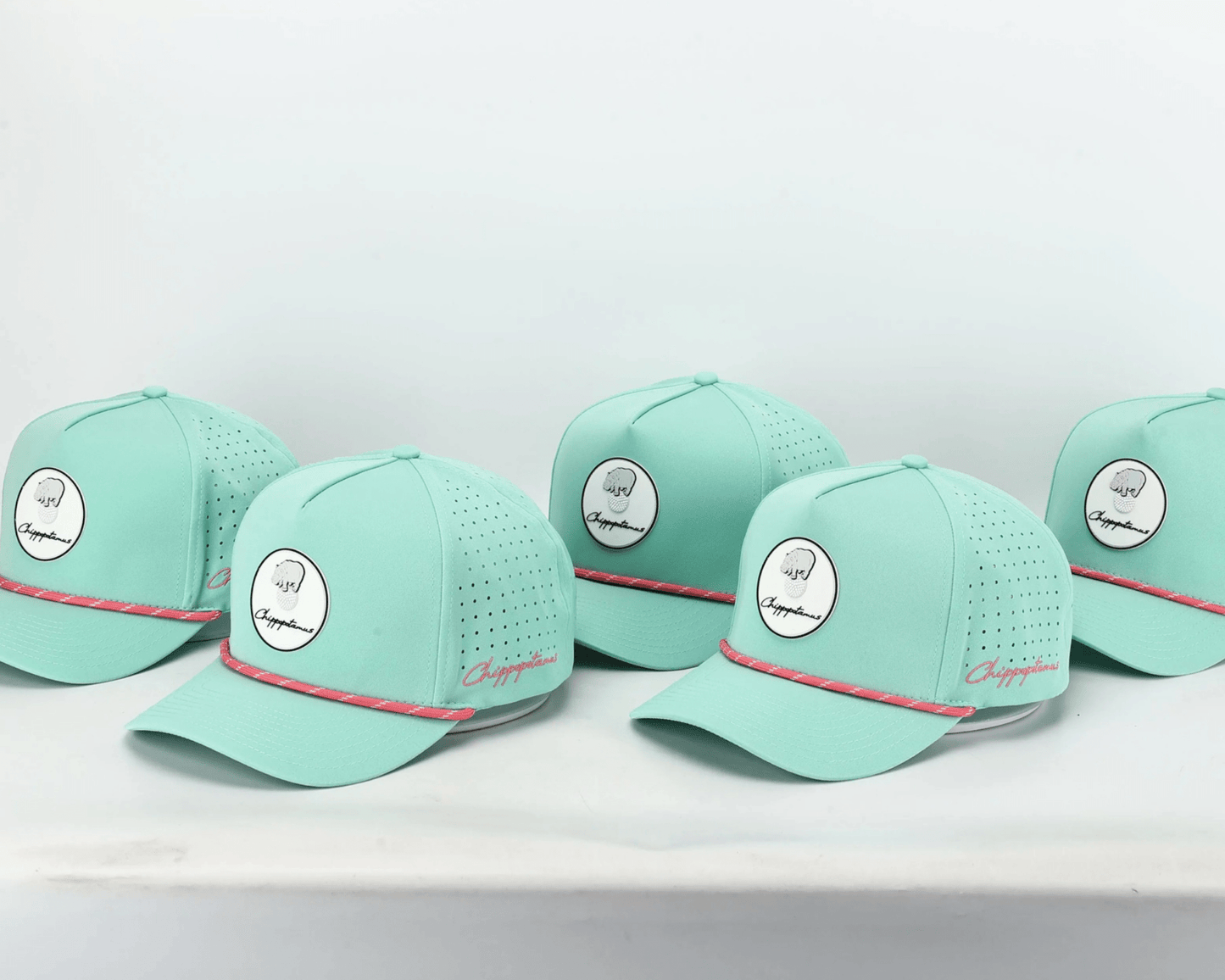 Mint Green Rope Hat - Chippopotamus Pink - Club Rehab