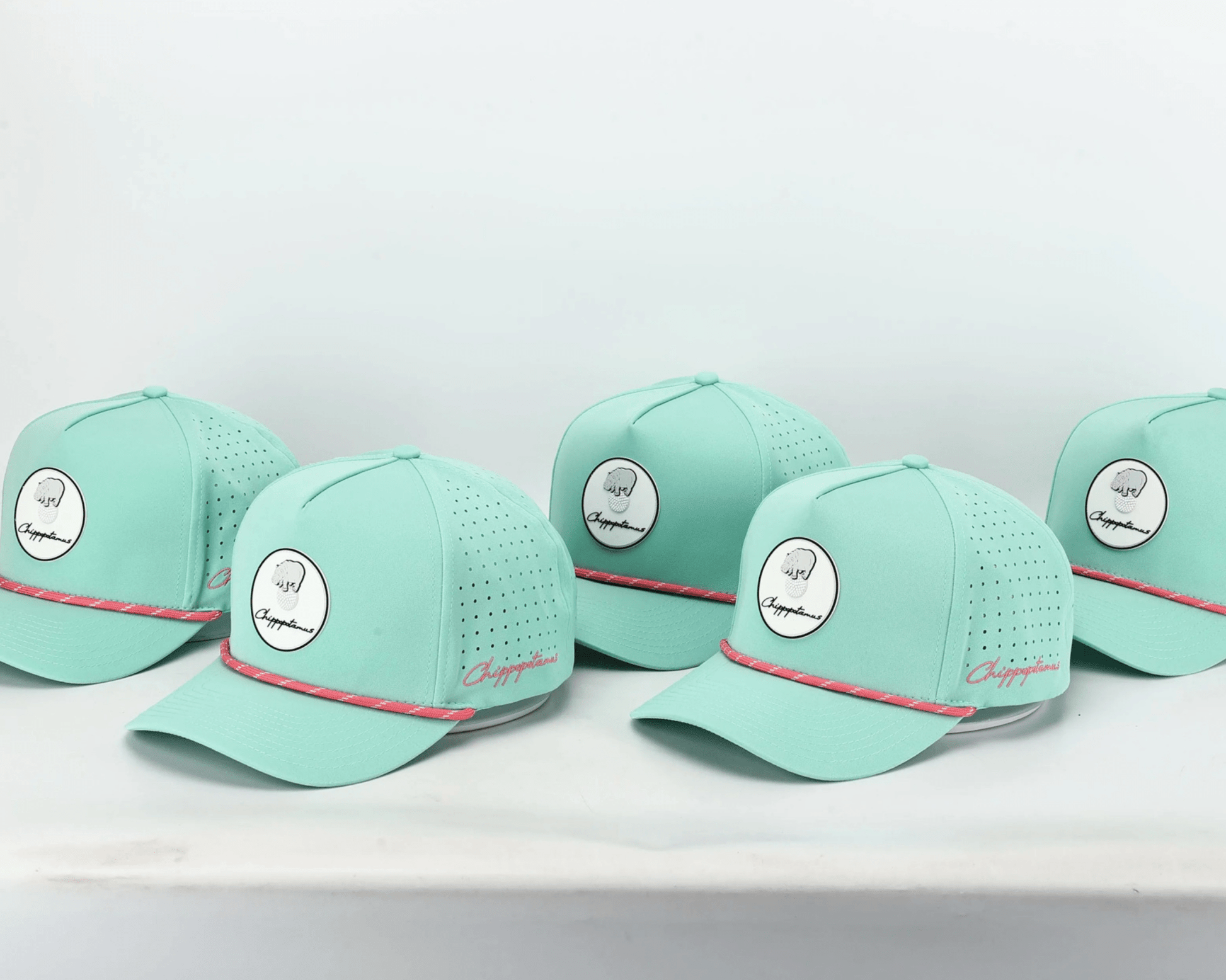 Mint Green Rope Hat - Chippopotamus Pink - Club Rehab