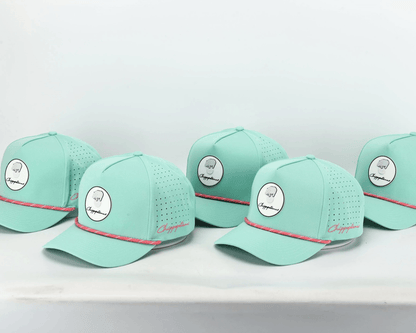 Mint Green Rope Hat - Chippopotamus Pink - Club Rehab