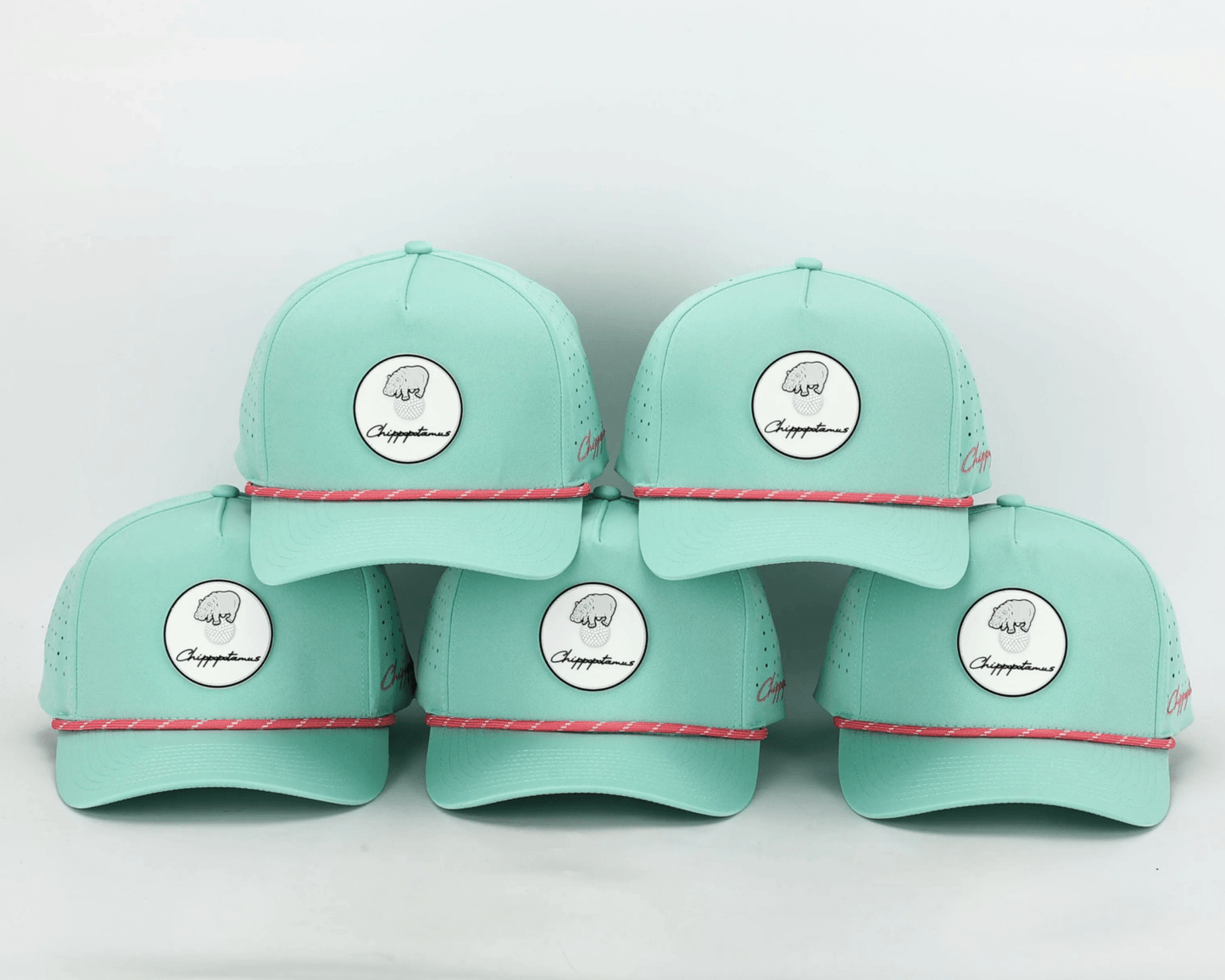 Mint Green Rope Hat - Chippopotamus Pink - Club Rehab