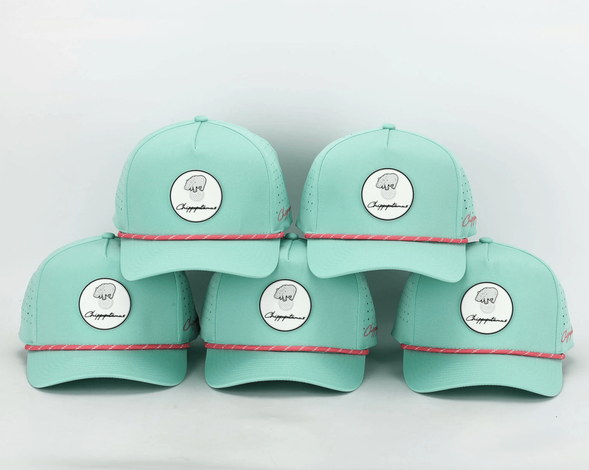 Mint Green Rope Hat - Chippopotamus Pink - Club Rehab