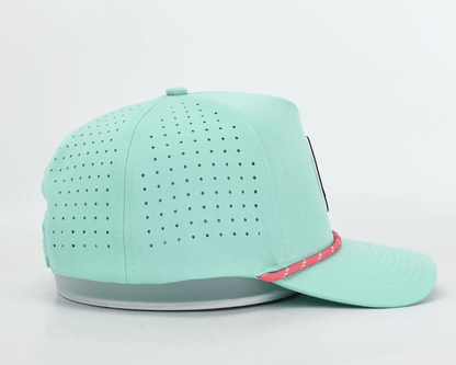 Mint Green Rope Hat - Chippopotamus Pink - Club Rehab