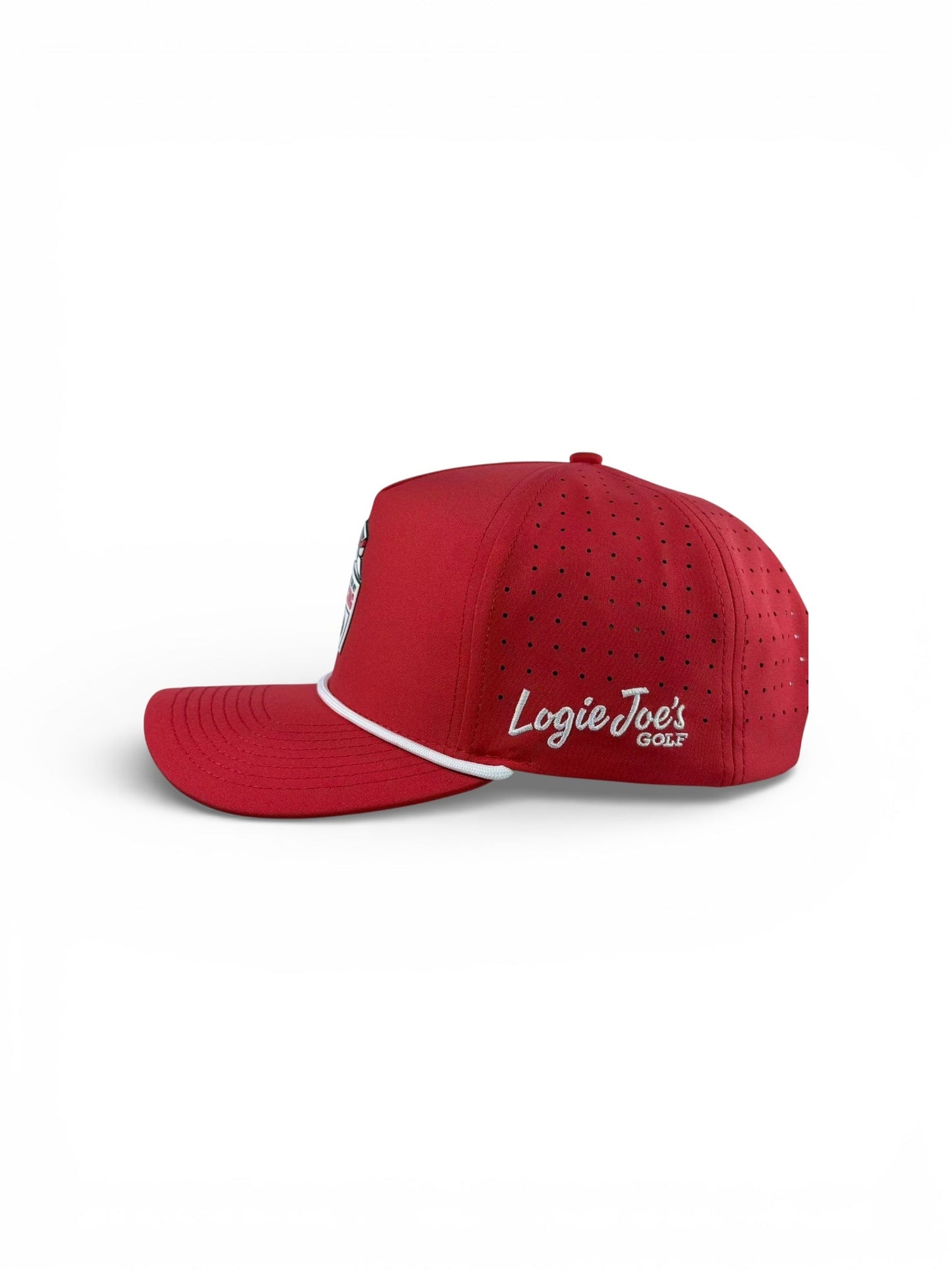 Missing Milk Golf Hat | Snapback Cap | Built-in Magnetic Ball Marker Holder + Marker Included | Missing Golf Ball | Adjustable Red - Club Rehab