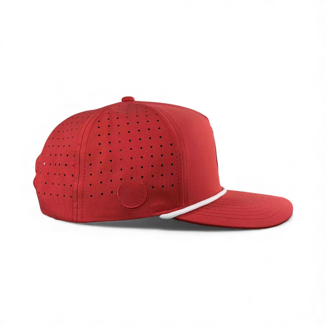 Missing Milk Golf Hat | Snapback Cap | Built-in Magnetic Ball Marker Holder + Marker Included | Missing Golf Ball | Adjustable Red - Club Rehab