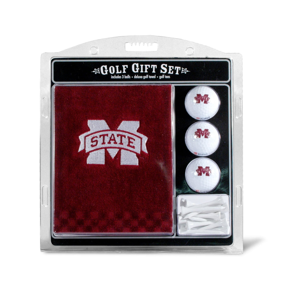 Mississippi State Bulldogs Embroidered Towel Golf Gift Set
