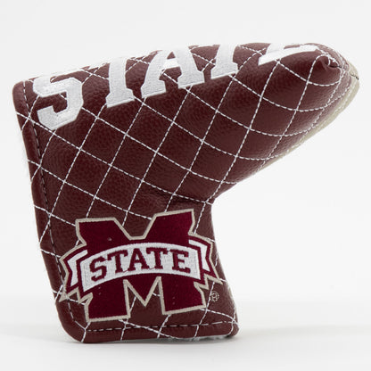 Mississippi State Bulldogs Split Quilted Blade Putter Cover, front view