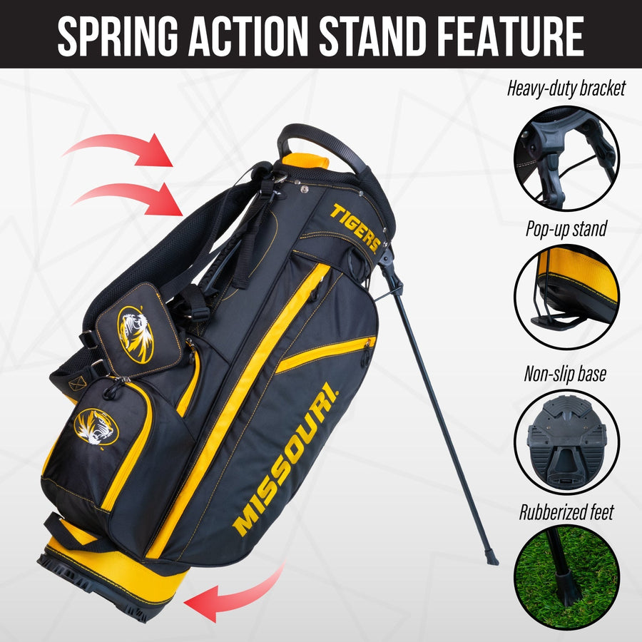 missouri tigers fairway stand bag feature photo