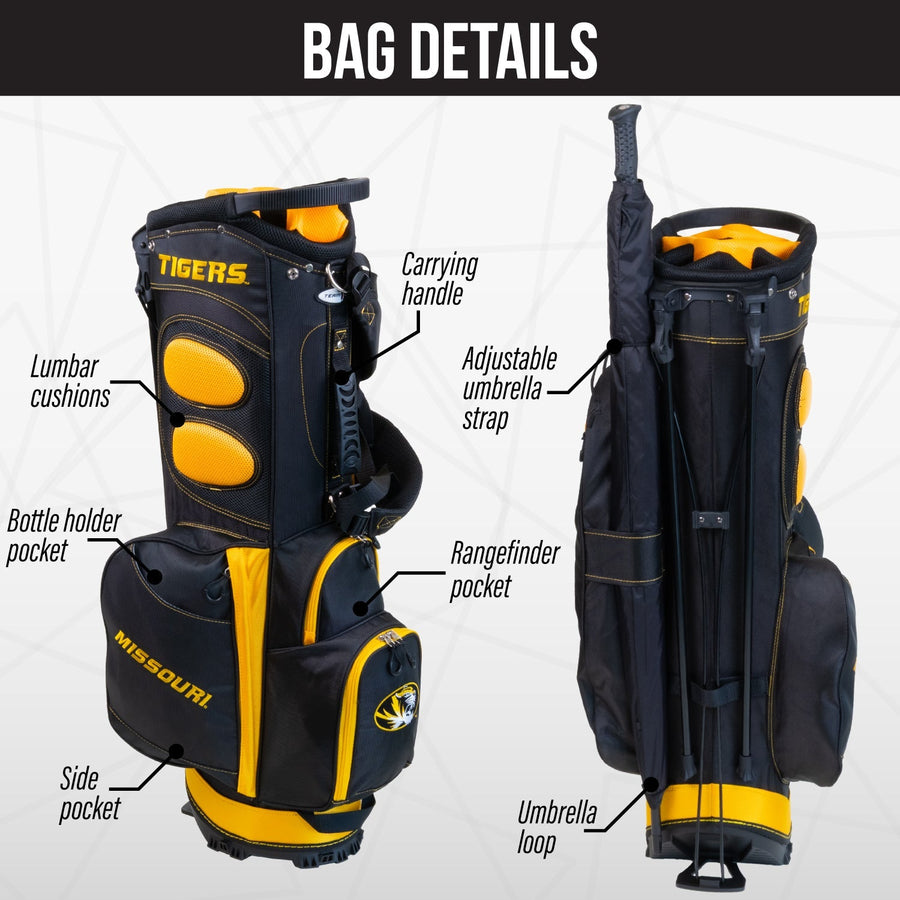 missouri tigers fairway stand bag feature photo