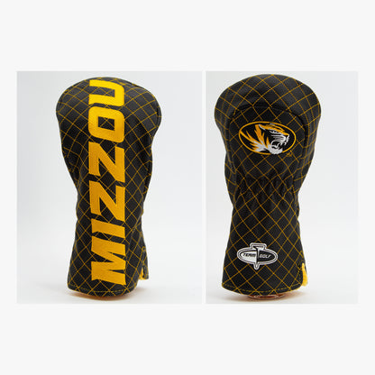 Missouri Tigers Solid Quilted Driver Headcover, front and back views