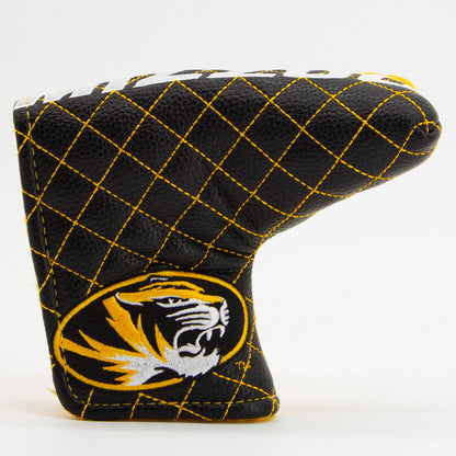 Missouri Tigers Split Quilted Blade Putter Cover, front view