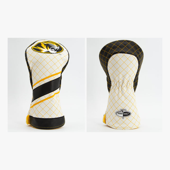 Missouri Tigers Striped Quilted Driver Headcover, front and back views