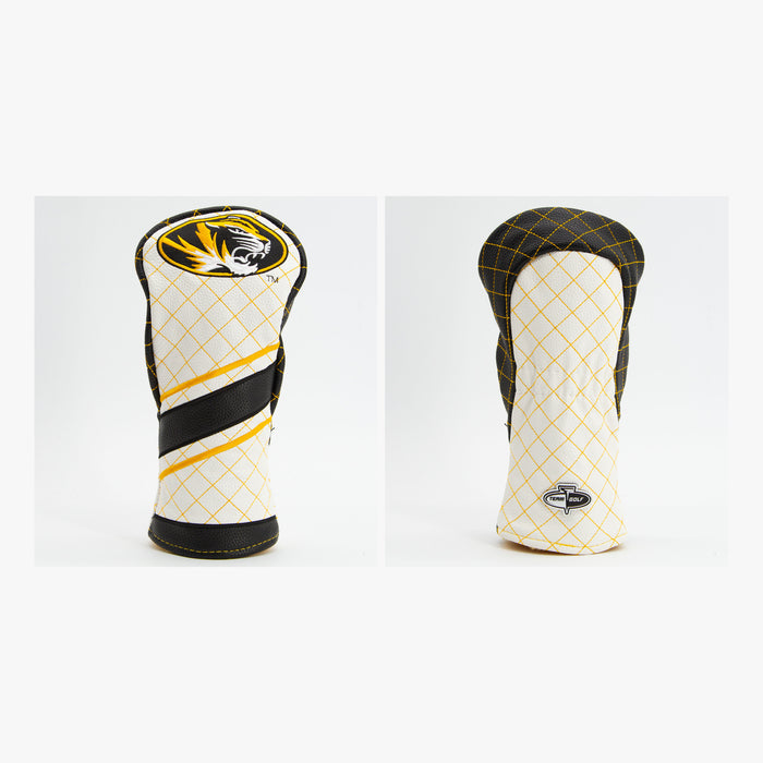Missouri Tigers Striped Quilted Fairway Headcover, front and back views