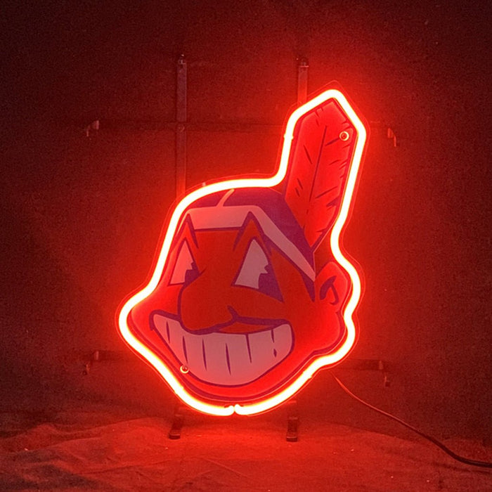 MLB Cleveland Indians Neon Sign Light - Club Rehab