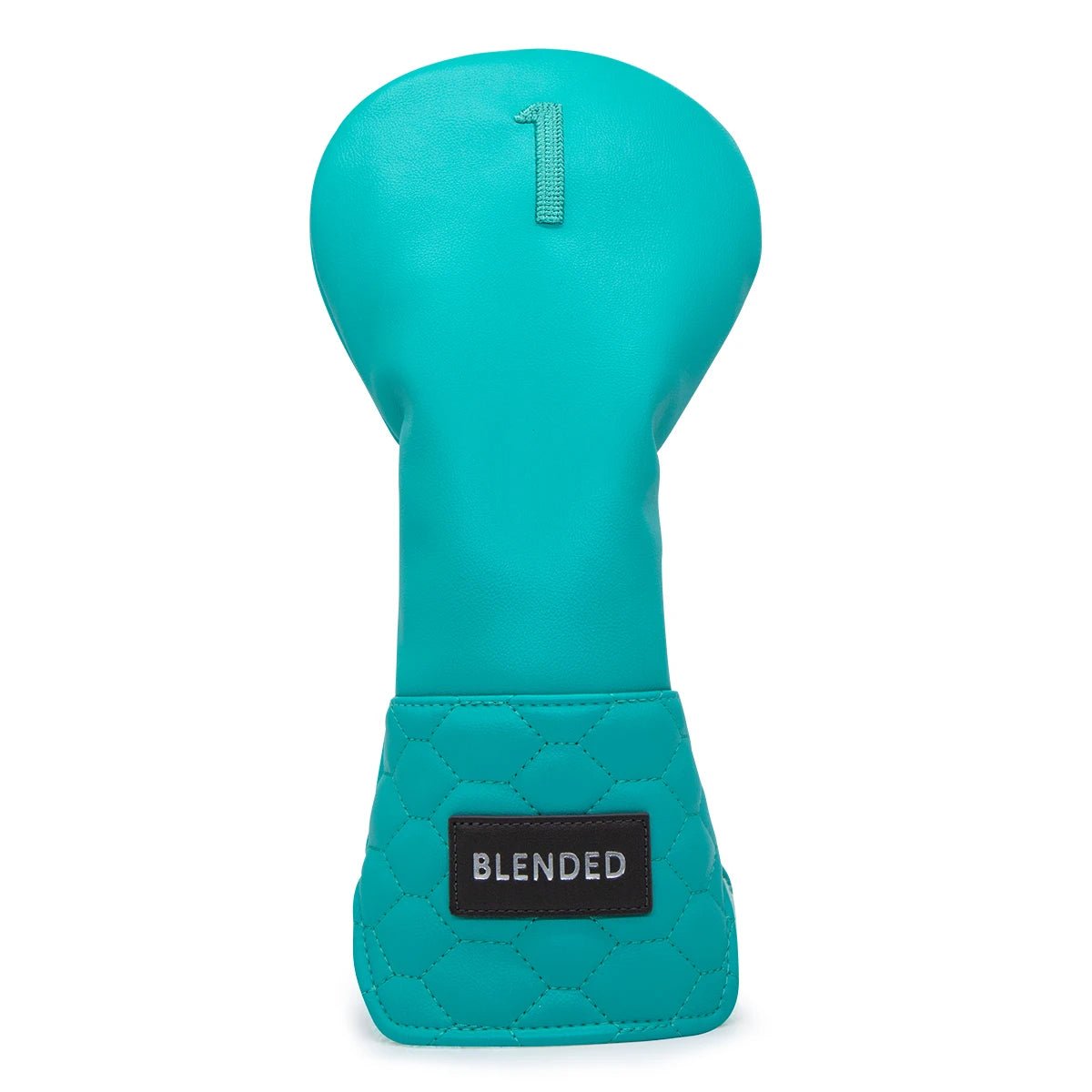 Modern Hex Headcover Set – Driver, 3 Wood, 5 Wood & Hybrid - Drive (1) Teal - Club Rehab