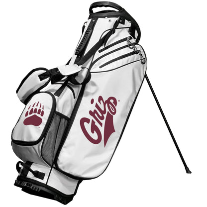Montana Grizzlies Birdie stand golf bag, White color