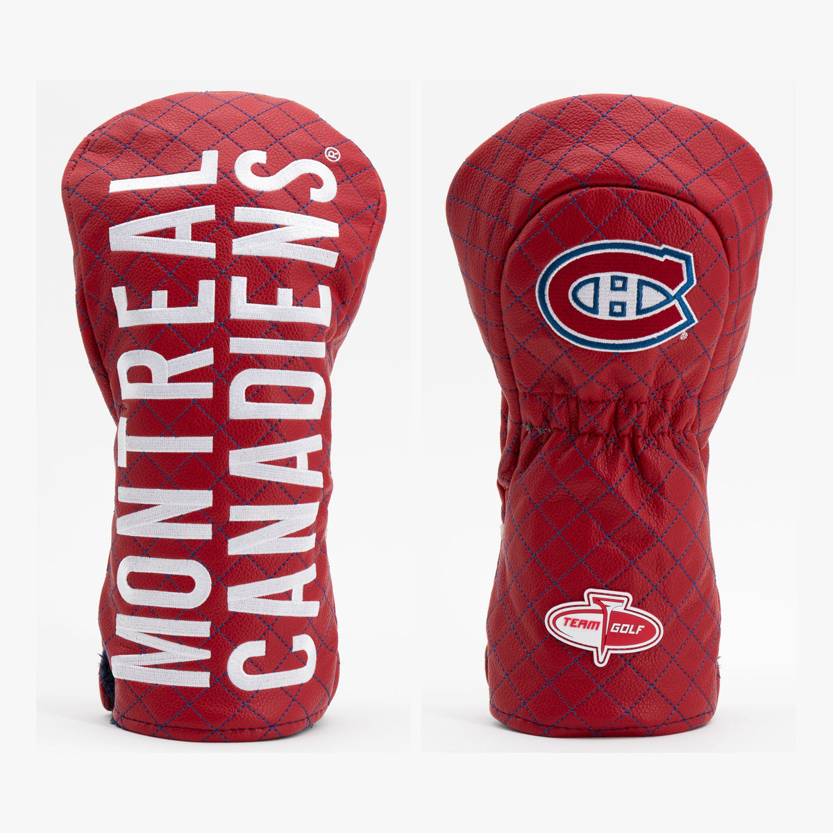 Montreal Canadiens Solid Quilted Driver Headcover, front and back views