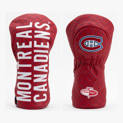 Montreal Canadiens Solid Quilted Driver Headcover, front and back views