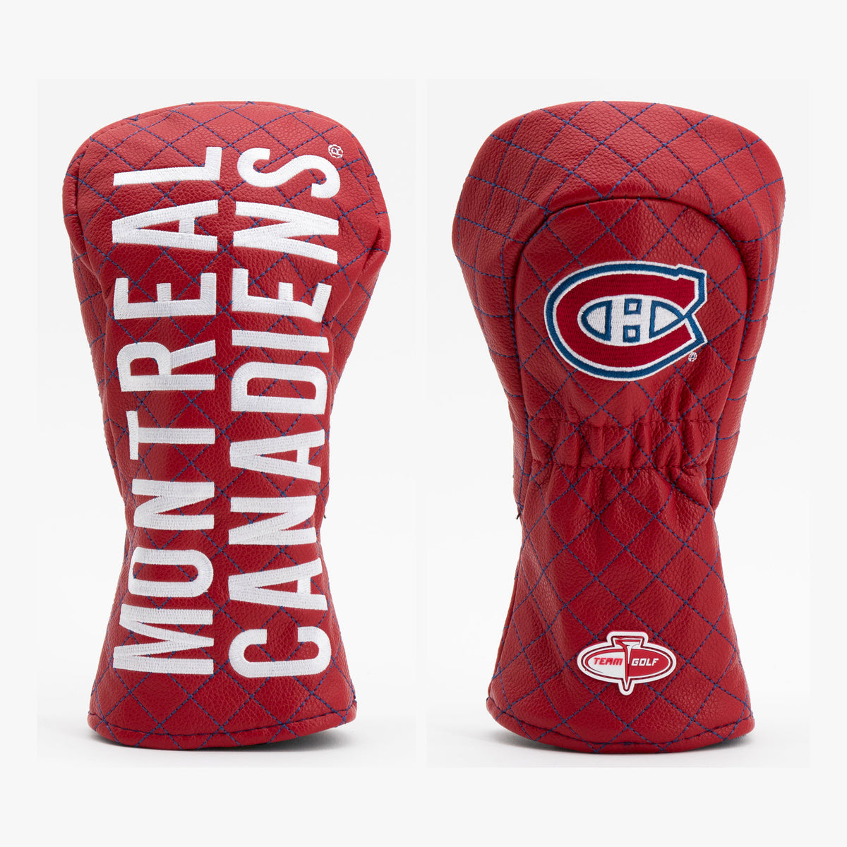 Montreal Canadiens Solid Quilted Fairway Headcover, front and back views