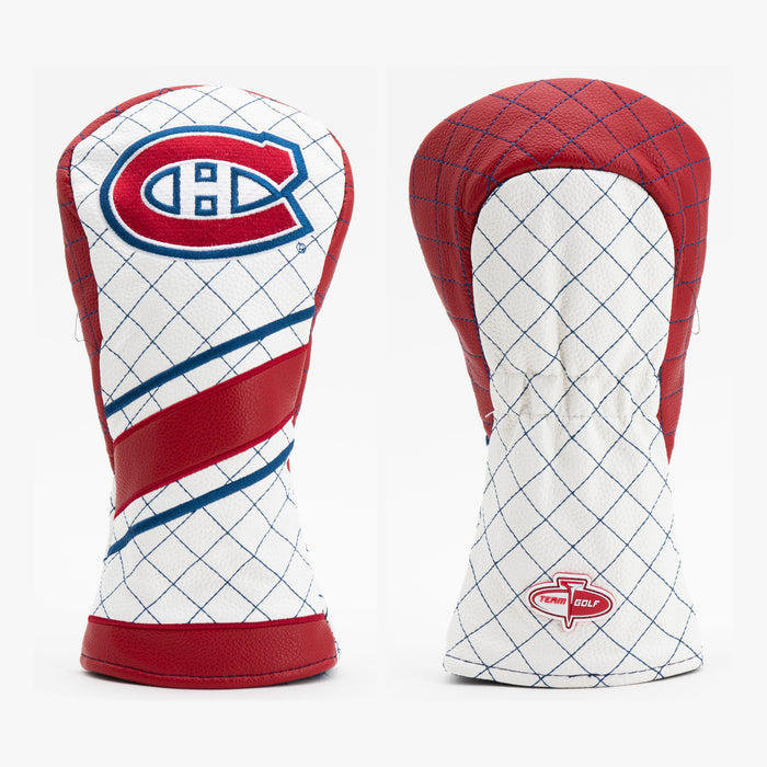 Montreal Canadiens Striped Quilted Fairway Headcover, front and back views