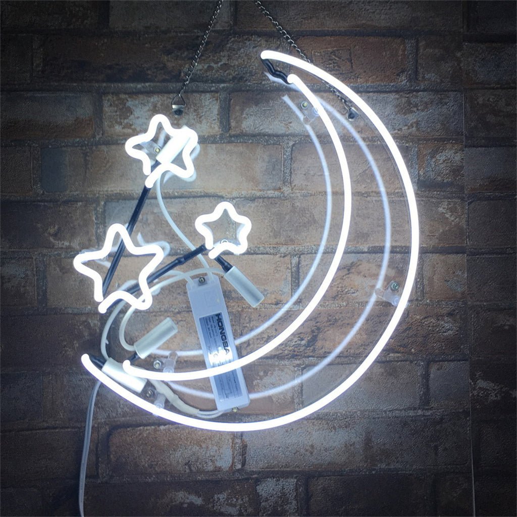 Moon and Stars Neon Light Sign - Club Rehab