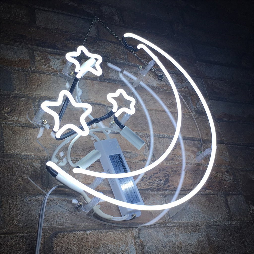 Moon and Stars Neon Light Sign - Club Rehab