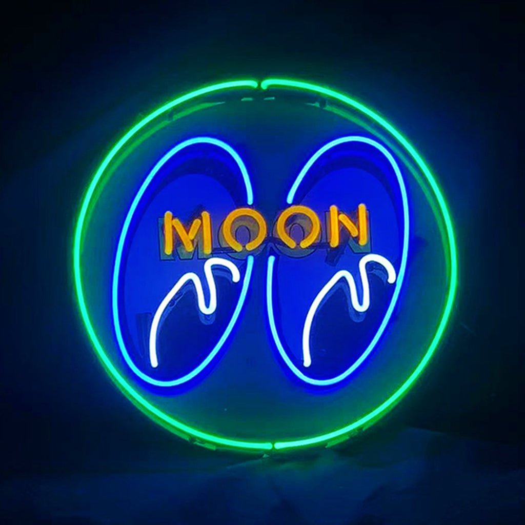 Moon Eyes Neon Signs Green - Club Rehab