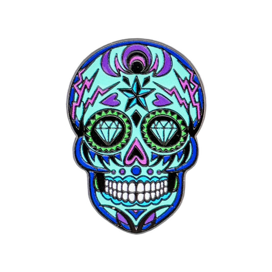 Moon & Rest Sugar Skull Ball Marker - Blue - Club Rehab