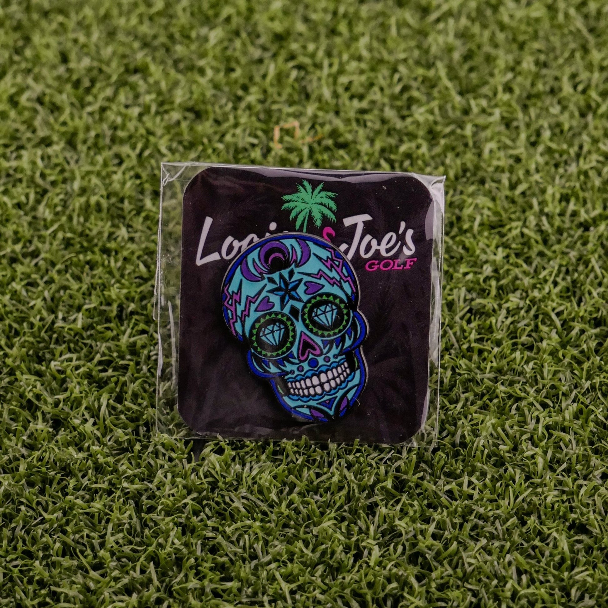 Moon & Rest Sugar Skull Ball Marker - Green - Club Rehab